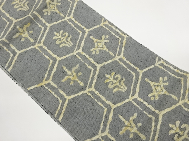 JAPANESE KIMONO / NAGOYA OBI / TSUMUGI / WOVEN KIKKO 